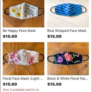 Handcrafted face masks